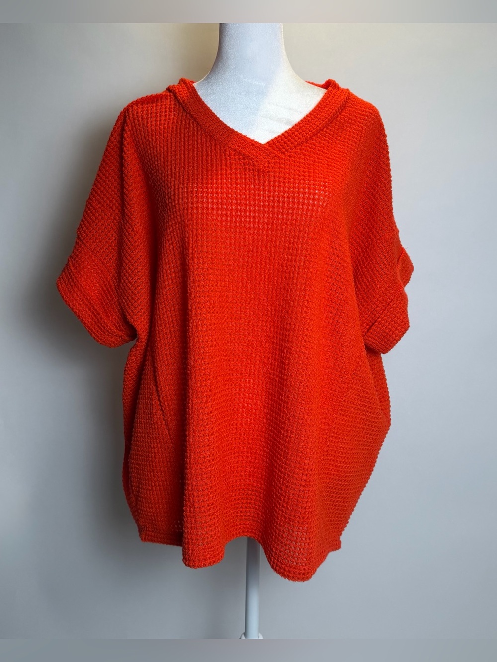 Andrée by Unit Bright Red Knit Top